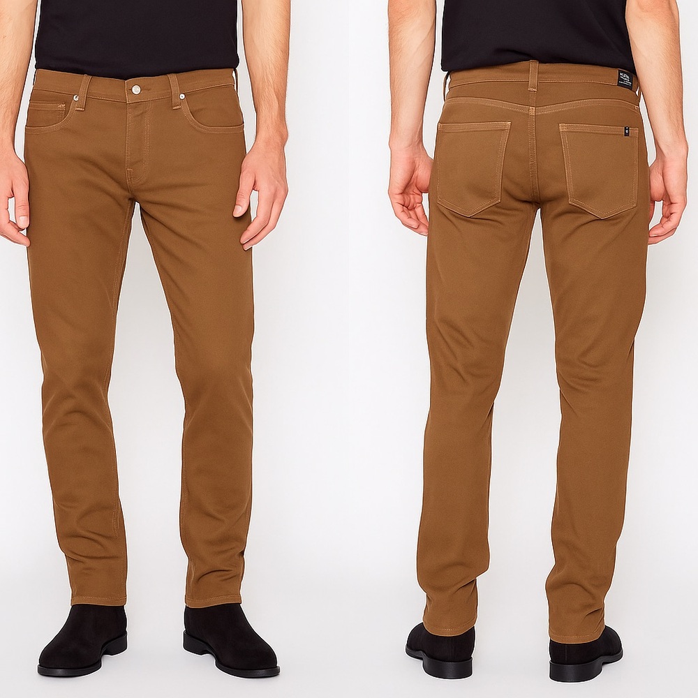 NOEND Brooklyn Slim Men's‎ Stretch Tan Denim Jeans Size 34